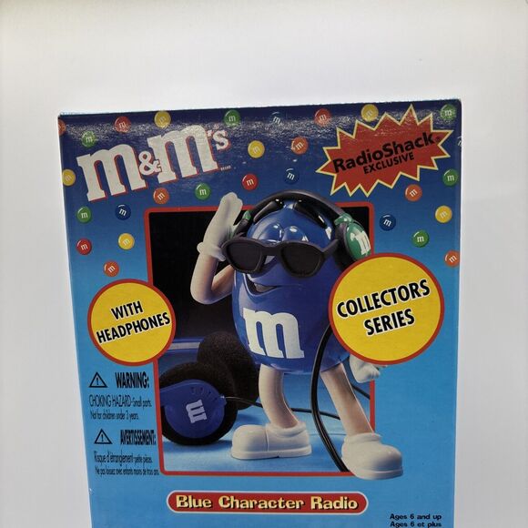 M&M Red Blue Character Collector Edition Scuba Diver Radio with Headphones Lot 2 - Picture 2 of 9